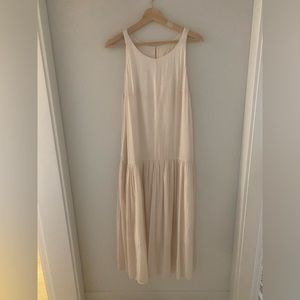 Blush pink drop-waist summer dress WITH POCKETS